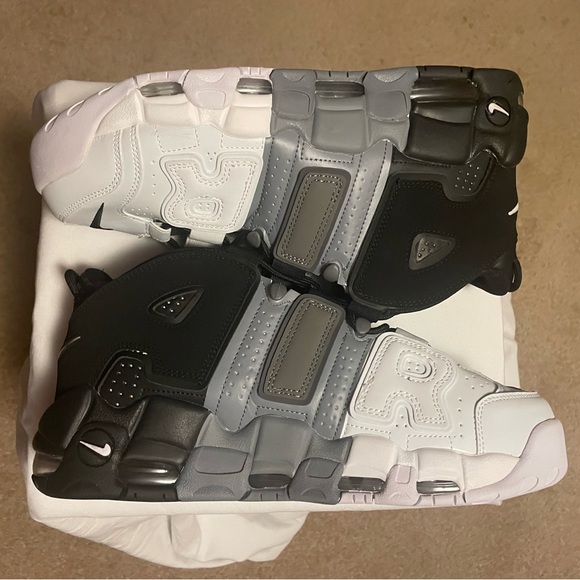 Nike Air More Uptempo Tri-Color black grey white, 921948-002 men’s size 11 - Picture 3 of 8